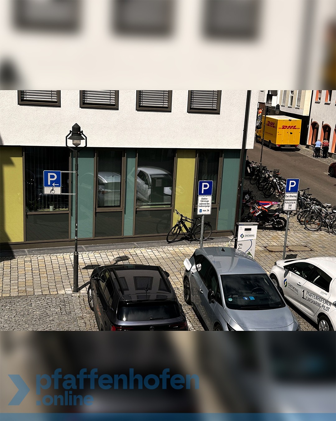 Markierung Parkplätze Innenstadt
