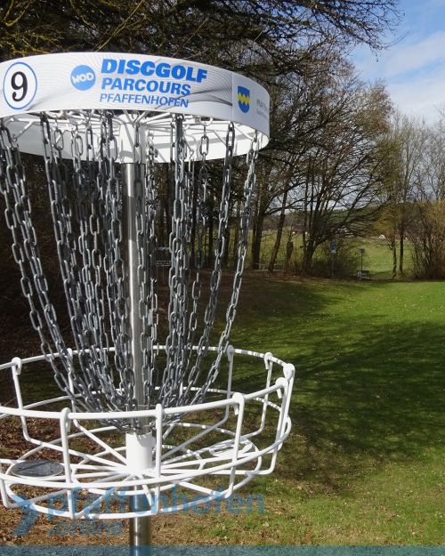 Der DiscGolf-Parcours in Pfaffenhofen wird Anfang Mai offiziell er&ouml;ffnet.