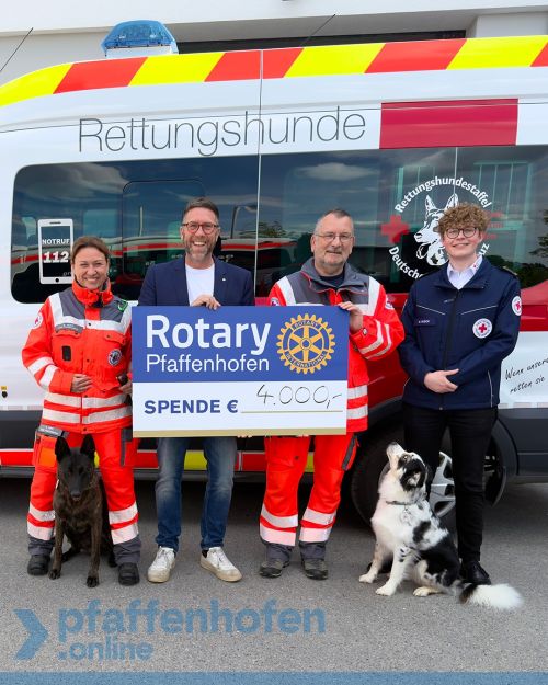 Rotary-Spende-BRK-Hundestaffel