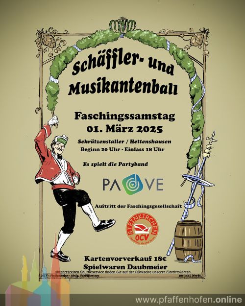 Schäffler- und Musikantenball Pfaffenhofen